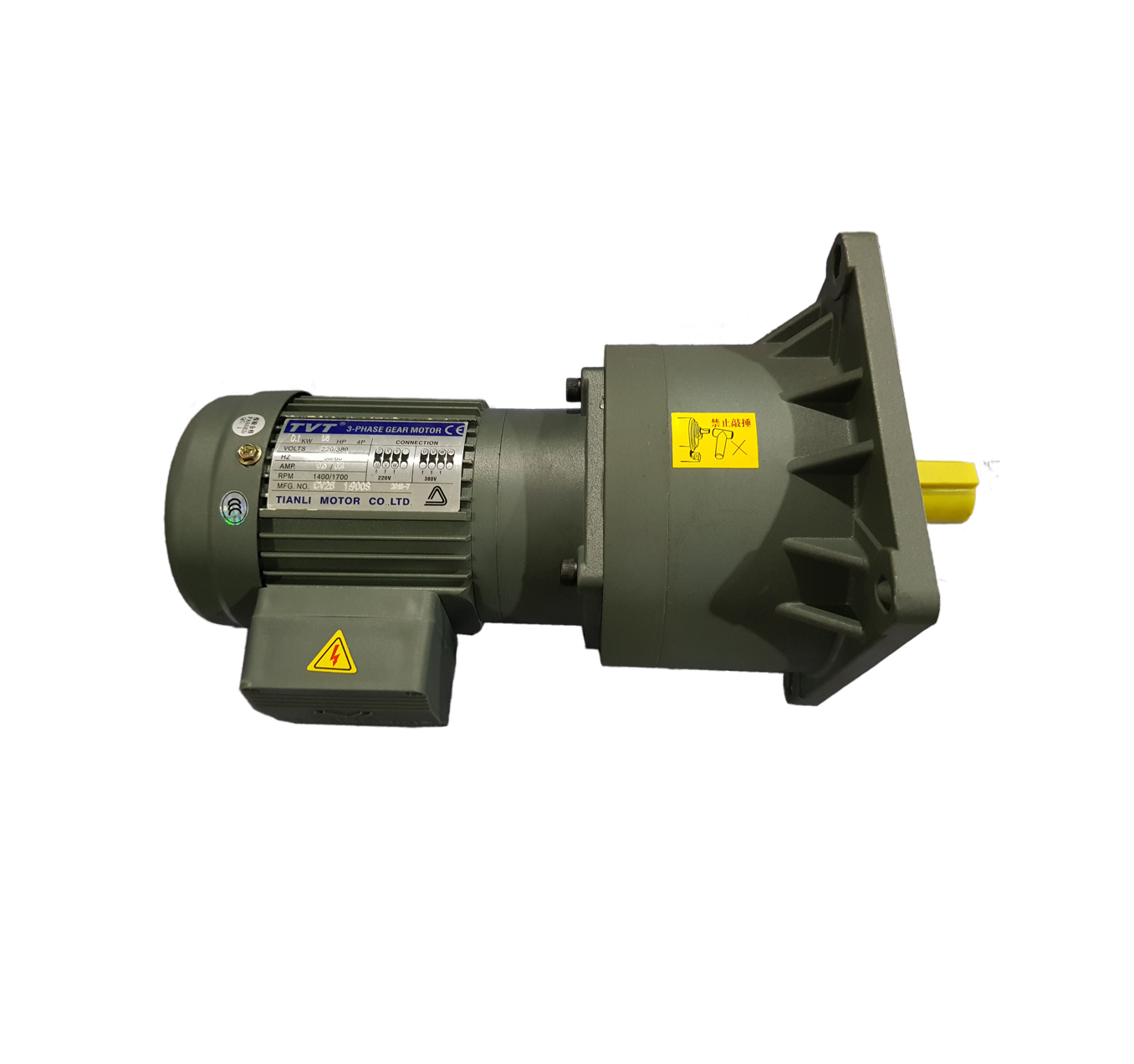 3 Phase Gear Motor CV28 1:900S 0.1Kw 1/8Hp 4P \