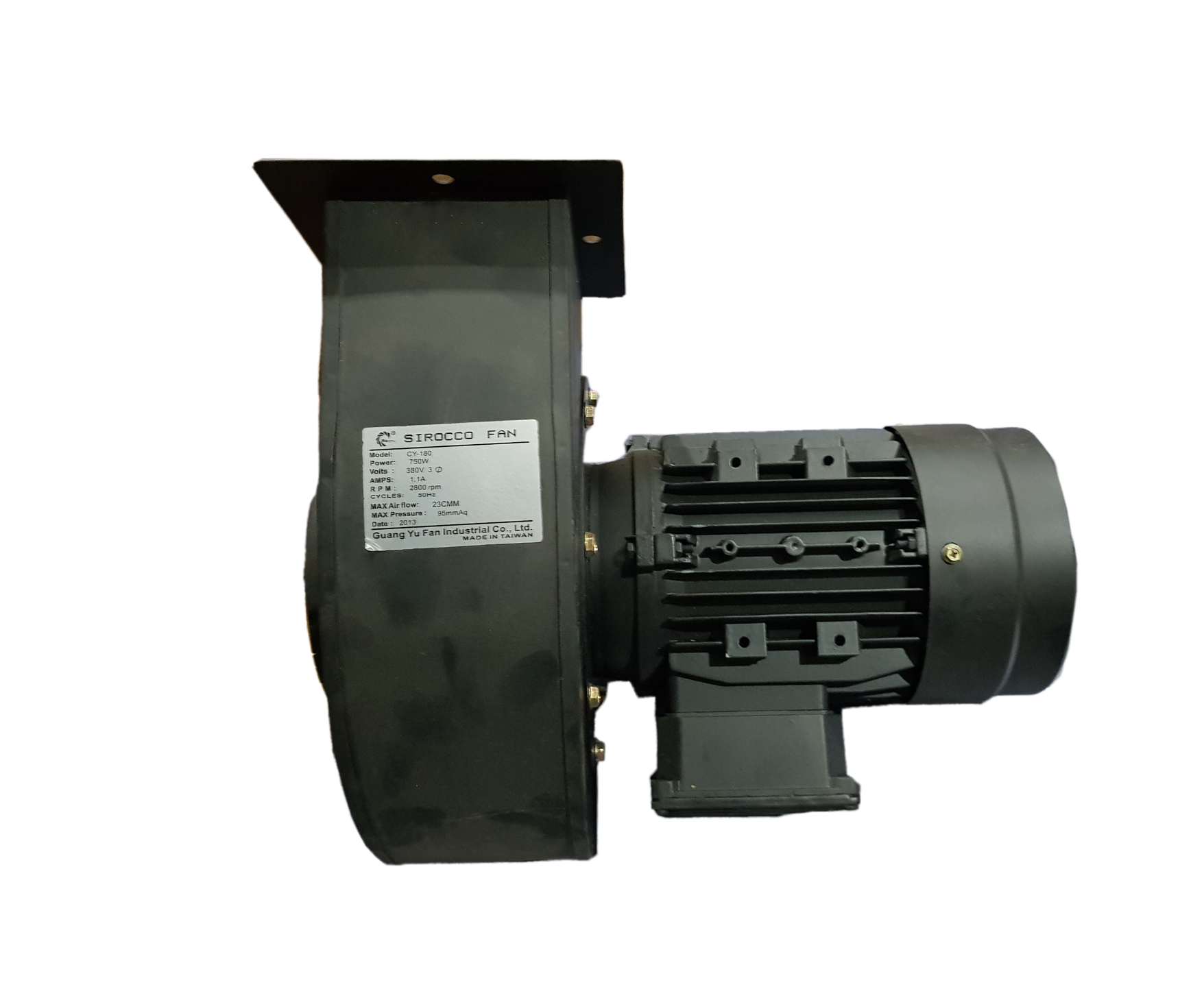 Sirocco fan CY-180 730W 380V 2800Rpm \