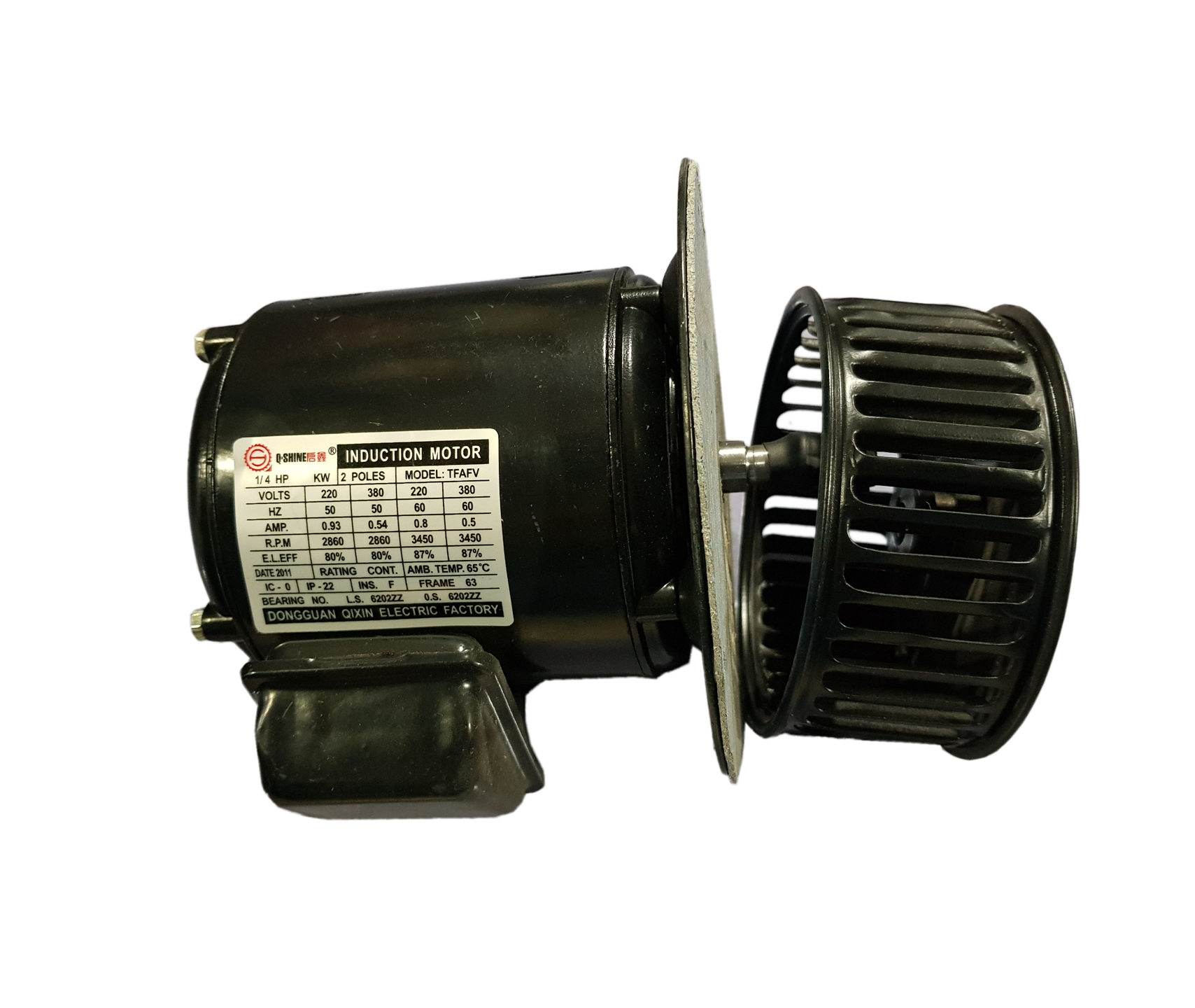 Induction Motor Blower Model TFAFV 1/4Hp